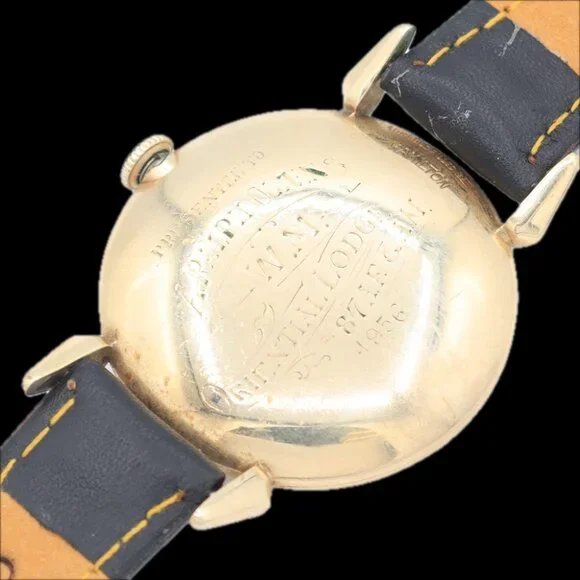 Vintage Hamilton Masonic Rodney Men's Mechanical Wristwatch 735 USA 10k GF